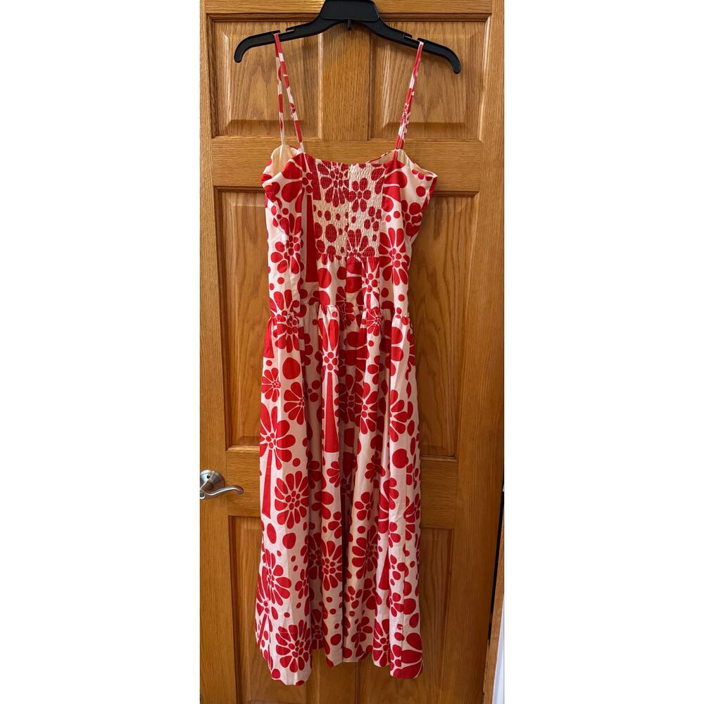 VICI Collection Cream/Red Floral Sleeveless Maxi Dress M - Picture 4 of 4
